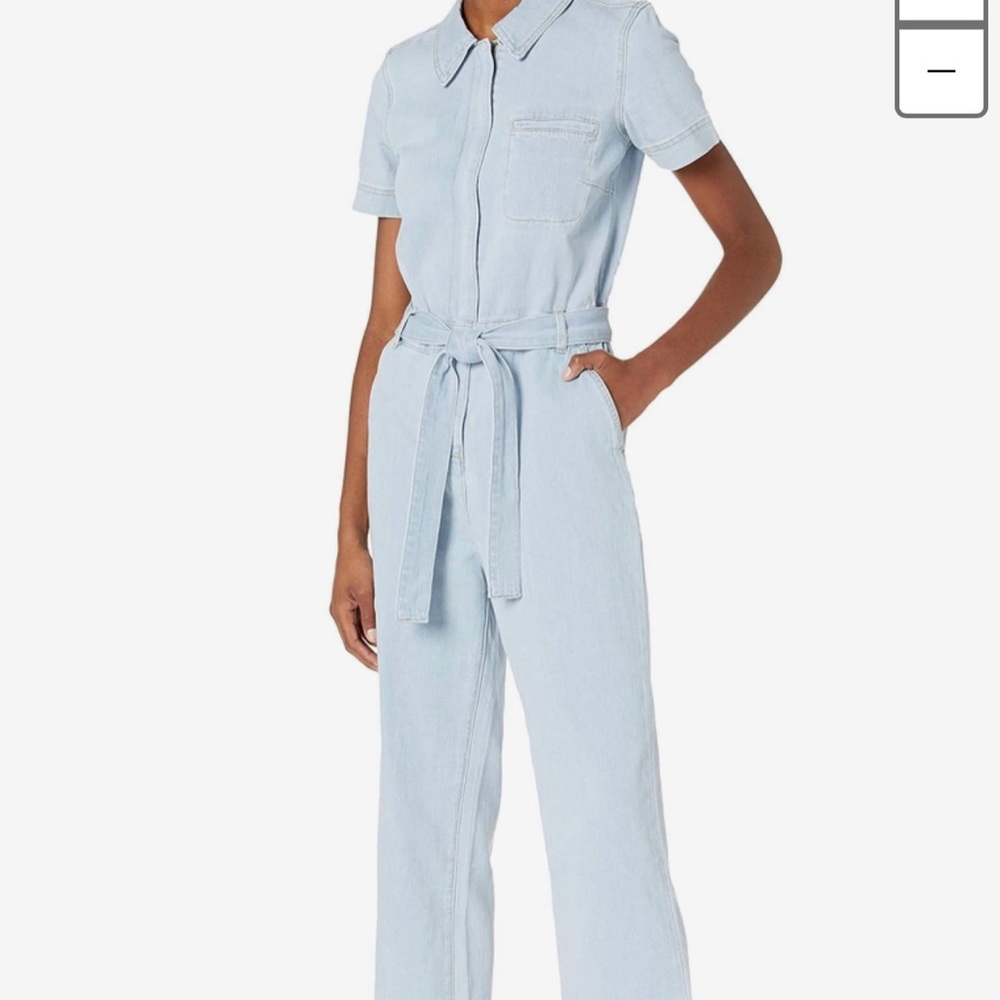 Ella Moss Cropped Denim Jumpsuit